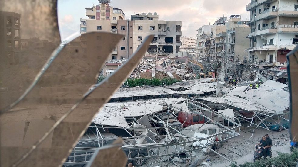 Weite Gebiete im Südlibanon wurden durch israelische Angriffe verwüstet. (Archivbild) Foto: Uncredited