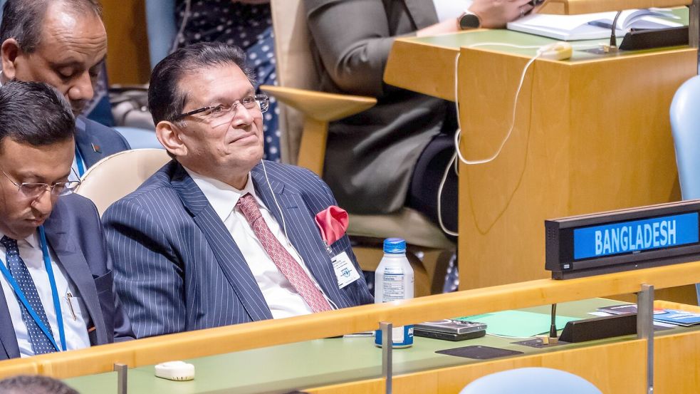 Khalilur Rahman, Außenminister von Bangladesch, wird der neue Präsident der Generalversammlung der Vereinten Nationen. Foto: Michael Kappeler/dpa