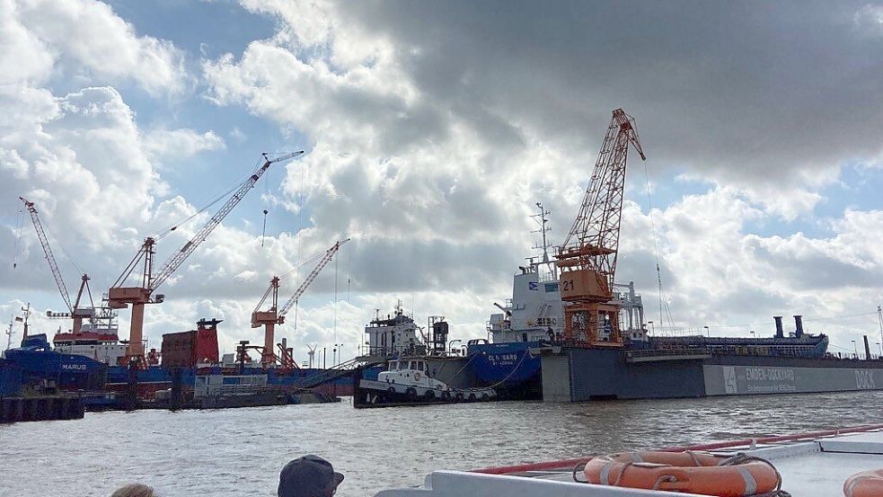 Blick auf den Emder Hafen: Die Hafeninfrastruktur zu modernisieren, kostet eine Menge Geld. Die Hafengesellschaften und die Hafenbetreiber fordern eine intensivere Beteiligung des Bundes. Foto: Melanie Hanz