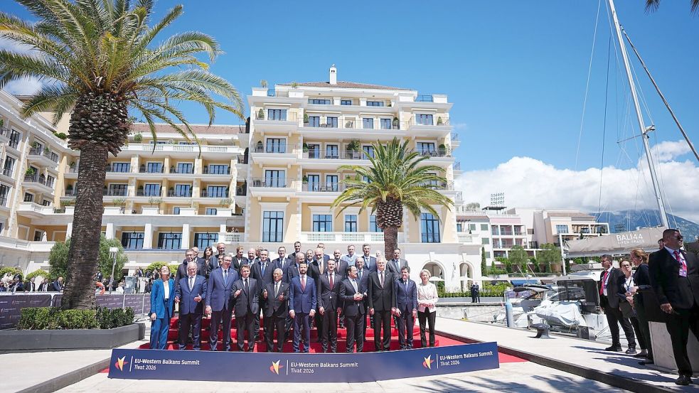 Montenegro richtete zum ersten Mal einen EU-Westbalkan-Gipfel aus - eine große Mehrheit der Staats- und Regierungschefs aus der EU reiste an. Foto: Kay Nietfeld/dpa