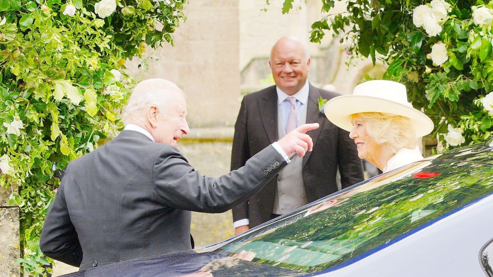 Das britische Königspaar wurde mit Jubel empfangen. Foto: Ben Birchall