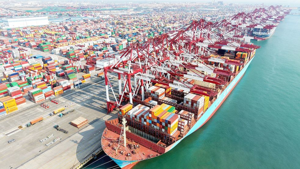 China ist der weltgrößte Exporteur von Waren. Foto: dpa/XinHua/Yu Fangping
