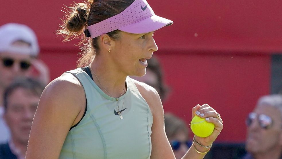 Tatjana Maria hat ihr Auftaktspiel in London gewonnen. Foto: Alberto Pezzali