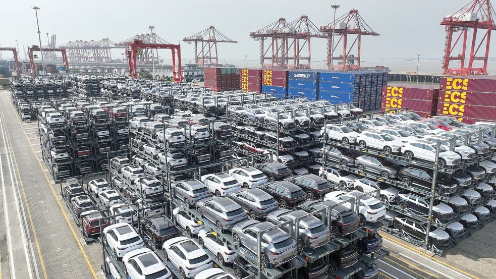 Chinas Autoexporte sind mittlerweile die tragende Säule der Branche. (Symbolbild) Foto: XinHua/dpa
