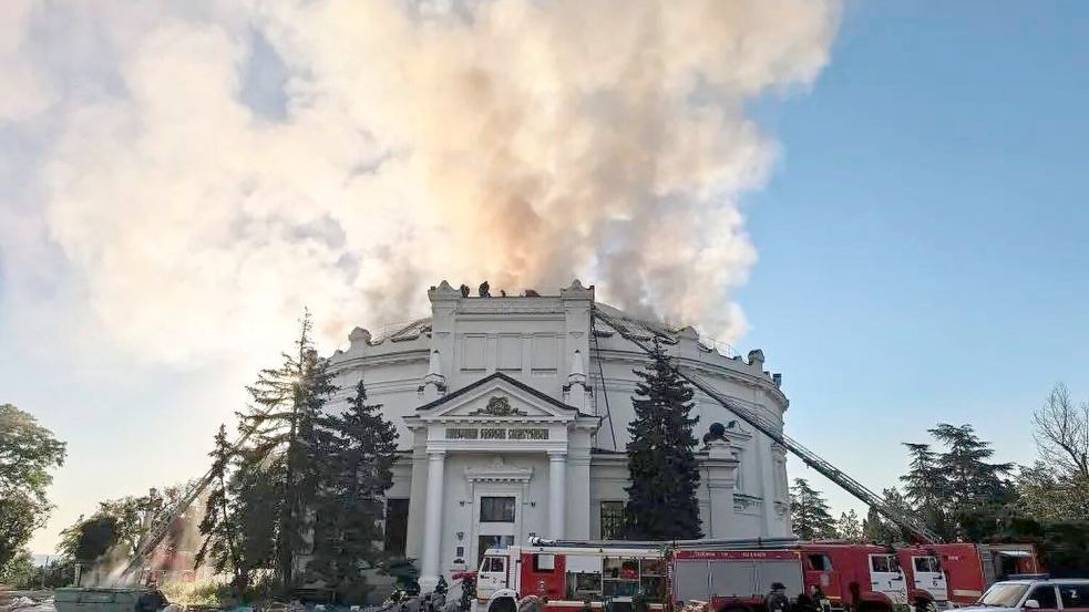 In Sewastopol traf ein ukrainischer Drohnenangriff ein Geschichtsmuseum. Foto: Uncredited