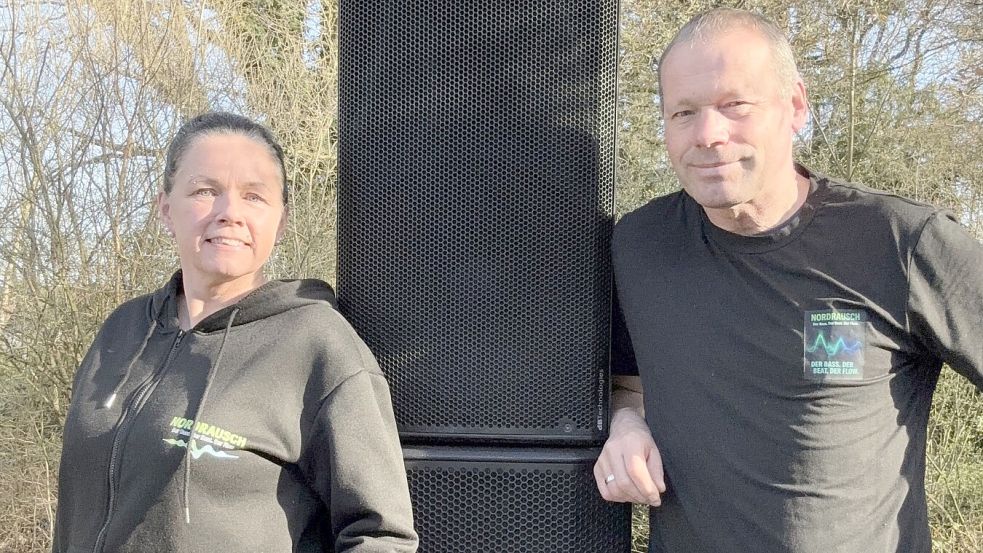 Marlene Piplow und Bernhard Deterts veranstalten am Sonnabend, 6. Juni, beim Gasthof Bucksande das Open-Air-Festival Nordrausch. Foto: privat