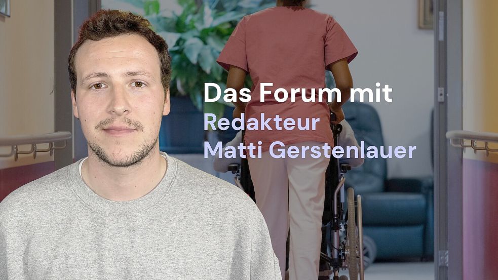 Redakteur Matti Gerstenlauer diskutierte mit den Lesern über den Pflege-Sparkurs der Regierung. Foto: dpa/Marijan Murat/noz
