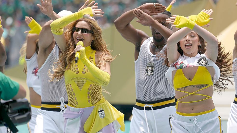 Superstar Shakira bei ihrem Auftritt. Foto: Eduardo Verdugo