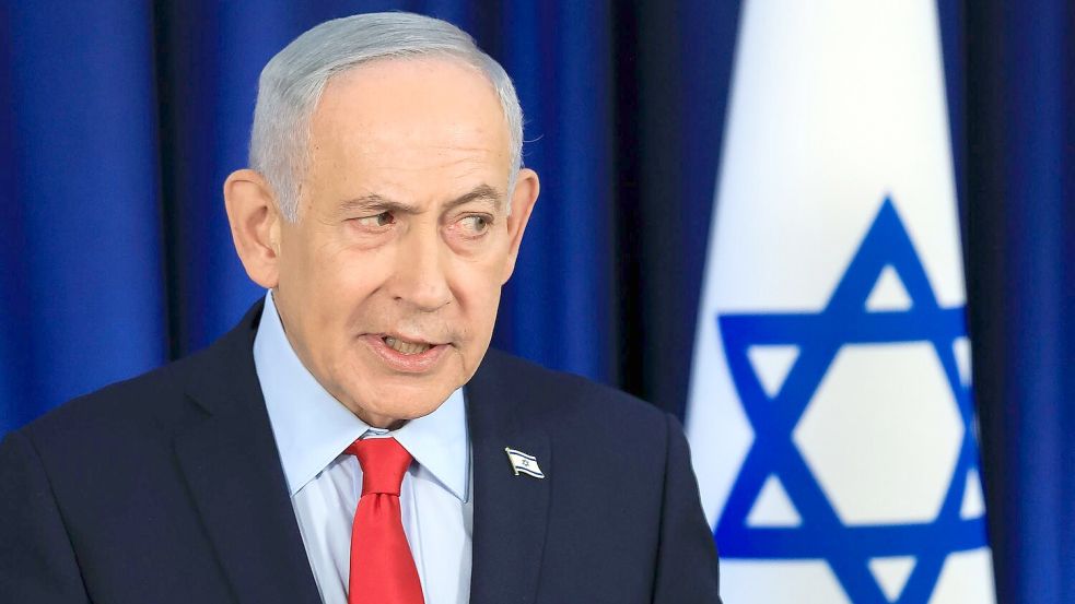 Israels Regierungschef Netanjahu pocht auf die Sicherheitsinteressen seines Landes. (Archivbild) Foto: Ronen Zvulun/Pool Reuters/dpa
