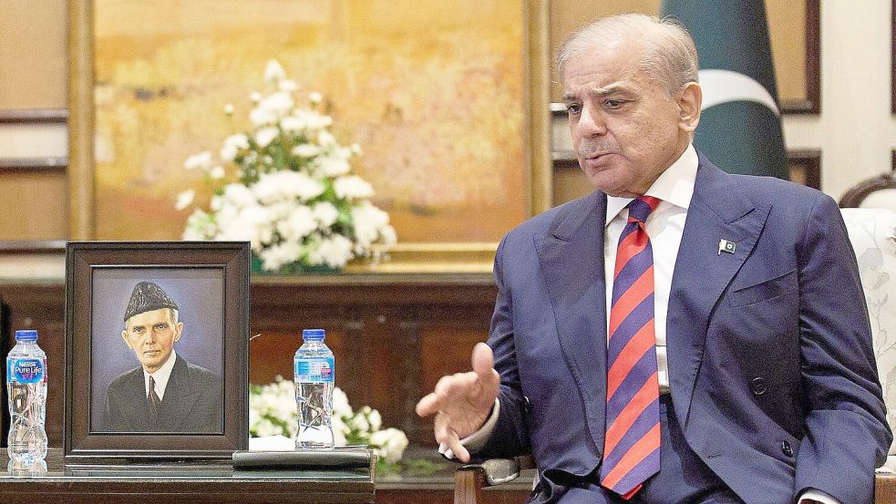 Shehbaz Sharif verkündigt eine Verständigung. (Archivbild) Foto: Jacquelyn Martin