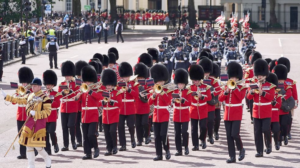 Die Parade ist immer ein pompöses Spektakel. Foto: Aaron Chown
