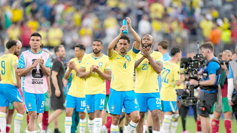 Startete mit einem Remis ins Turnier: Rekordweltmeister Brasilien. Foto: Frank Franklin II