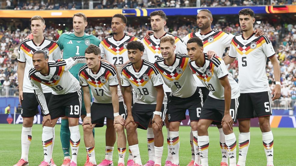 Die erste deutsche Startelf bei der WM 2026. Foto: Christian Charisius/dpa