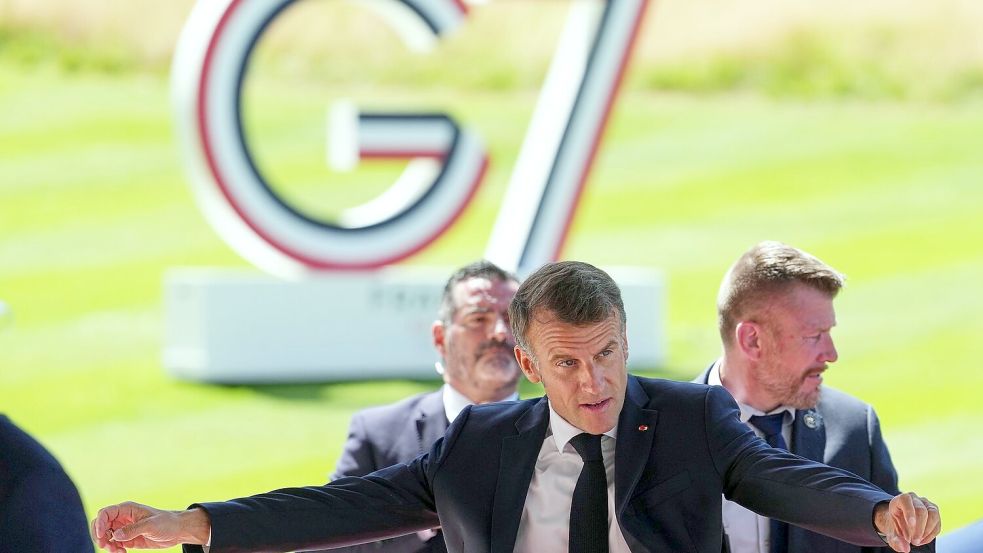 Macron hat als Gastgeber eine lange Liste von Themen erstellt. Foto: Thibault Camus