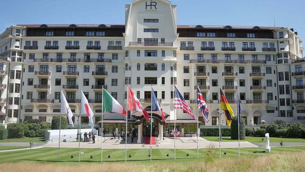 In diesem Hotel findet der Gipfel streng abgeschottet statt. Foto: Thibault Camus
