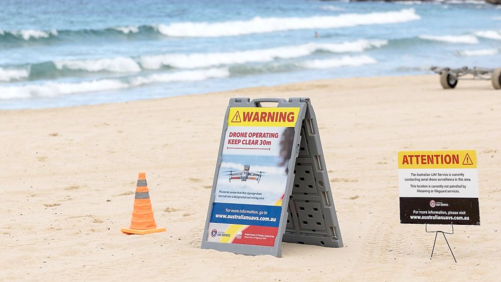 Viele Strände in Australien werden von Drohnen überwacht. Foto: Anna Kucera