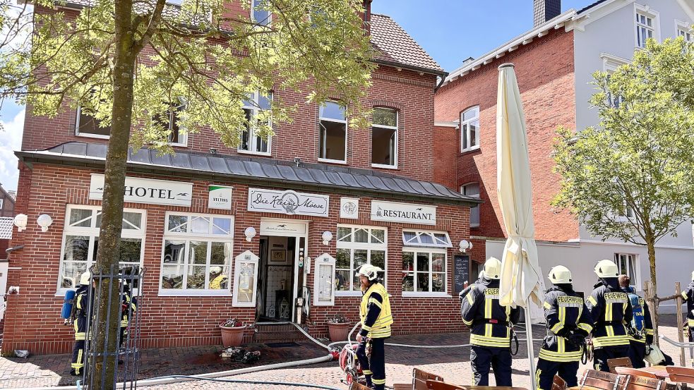 Rund 20 Einsatzkräfte waren im Einsatz. Foto: Florian Ferber