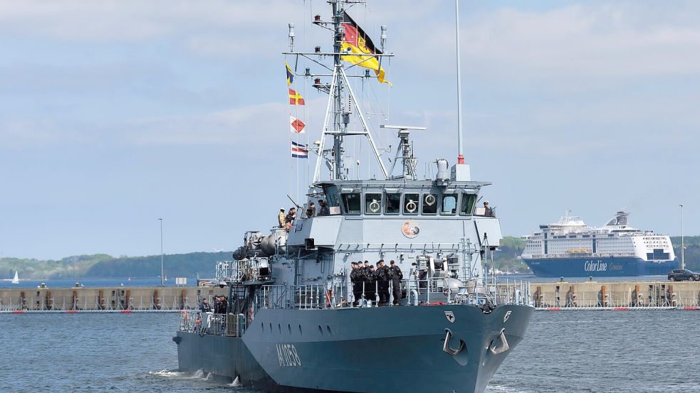 Sollte Deutschland sich an einer Militärmission beteiligen, gehört das Minenjagdboot Fulda zum deutschen Beitrag. Foto: Marcus Golejewski