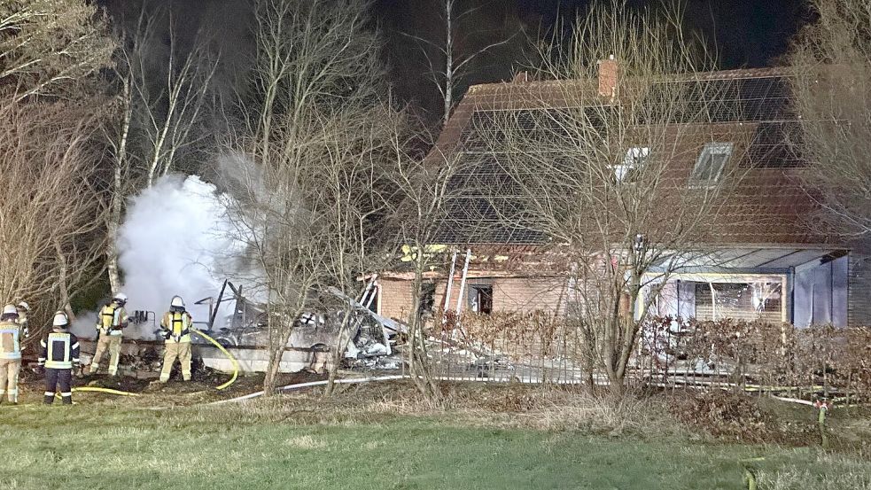 Die Feuerwehr war bei einem Einsatz in Uplengen gefordert. Foto: Feuerwehr