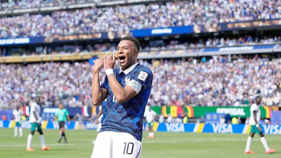 Der Topstar unter den vielen Stars der Franzosen: Kylian Mbappé. Foto: Frank Franklin II