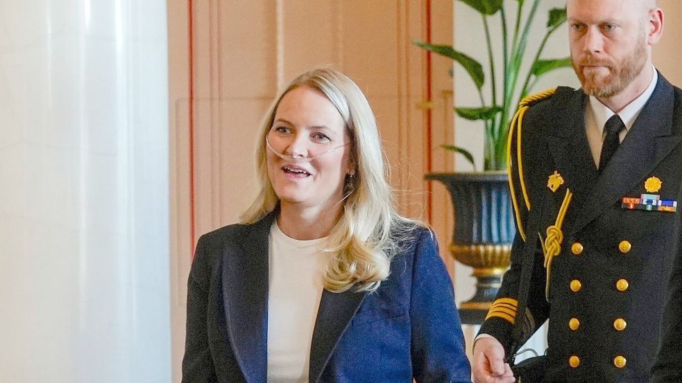 Die norwegische Kronprinzessin Mette-Marit leidet unter einer schweren Lungenfibrose. (Archivbild) Foto: Lise Åserud/NTB Pool/dpa