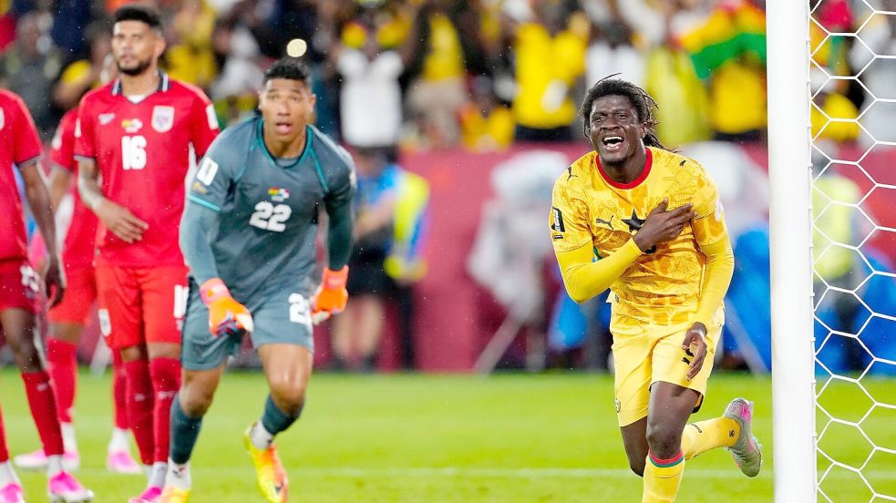 Caleb Yirenkyi ließ Ghana jubeln. Foto: Frank Gunn