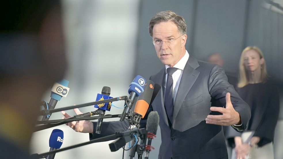 Rutte spricht von der Nato 3.0. Dazu gehört eine stärkere Rolle Europas in dem Verteidigungsbündnis. Foto: Malin Wunderlich