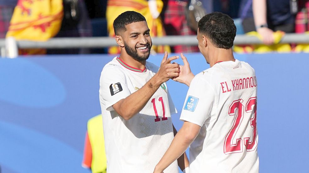 Traf auch schon beim 1:1 gegen Brasilien: Marokkos Ismael Saibari. Foto: Martin Meissner