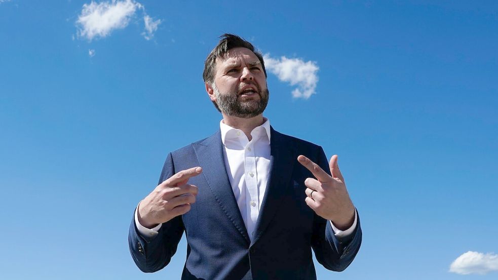 JD Vance zeigt sich vor den Gesprächen vorsichtig optimistisch. Foto: Elizabeth Frantz