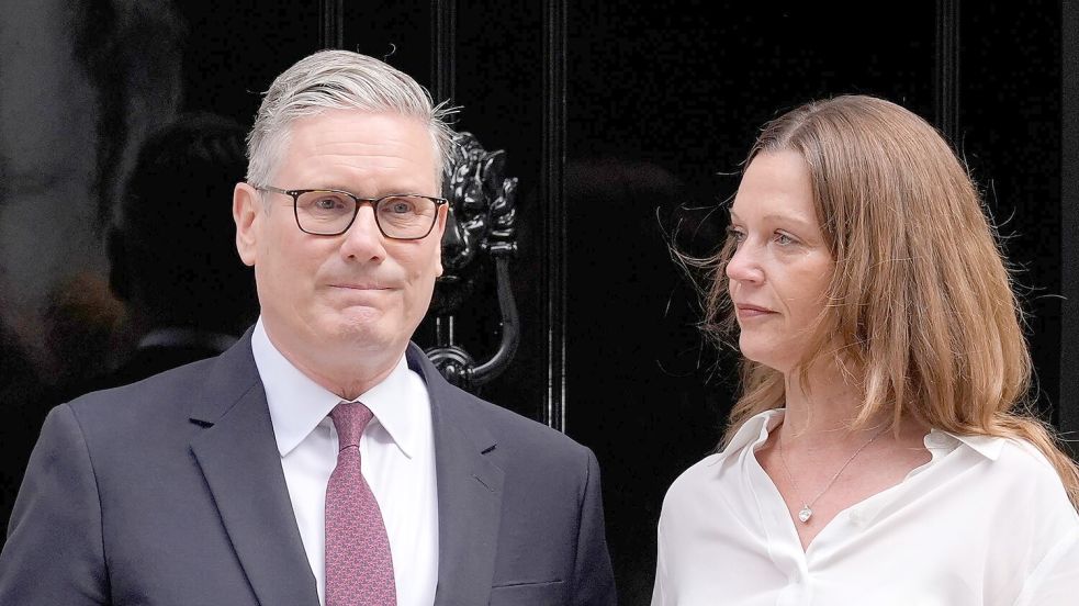 Starmer und seine Frau Victoria. Foto: Andrew Matthews
