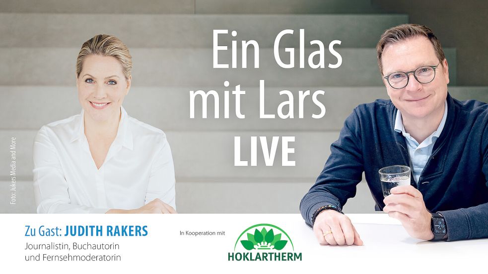 Livetalk mit Judith Rakers. Grafik: Kirsten Schüür/Jukers Media and More