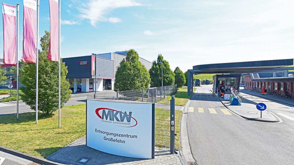 Das Entsorgungszentrum der MKW in Großefehn. Archivfoto: Landkreis Aurich