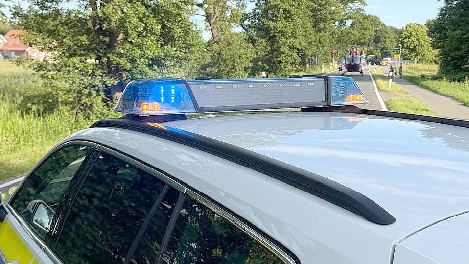 Die Polizei hatte die Langholter Straße gesperrt. Foto: Horst Kruse