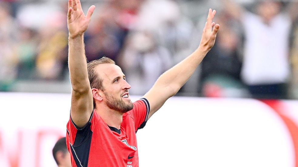 Harry Kane ist jetzt Englands alleiniger WM-Rekordtorschütze. Foto: Tom Weller/dpa