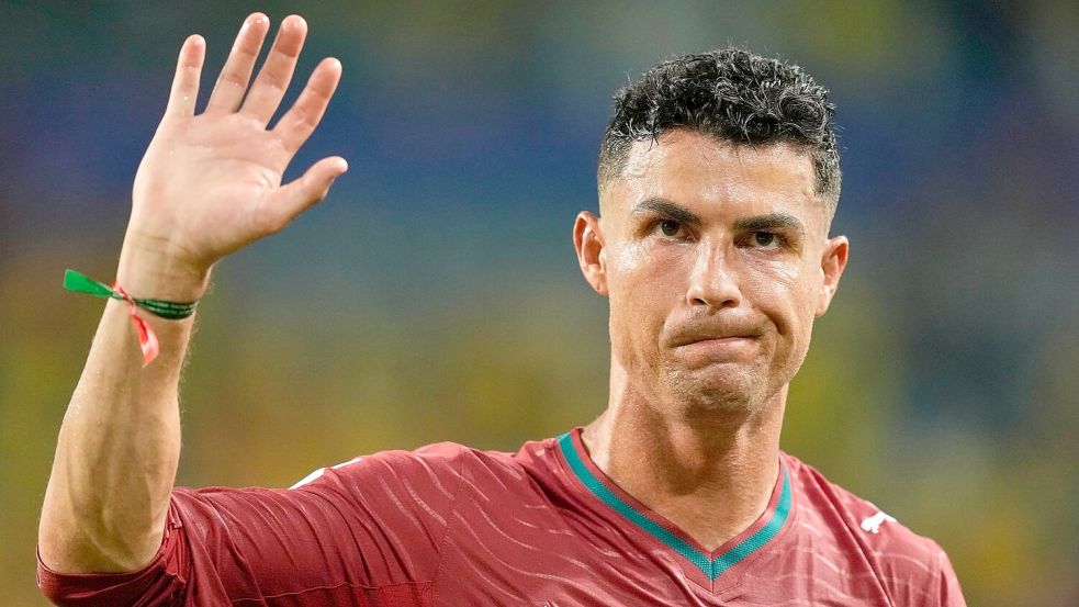 Enttäuschender Auftritt: Portugals Superstar Cristiano Ronaldo nach dem 0:0 gegen Kolumbien. Foto: Rebecca Blackwell