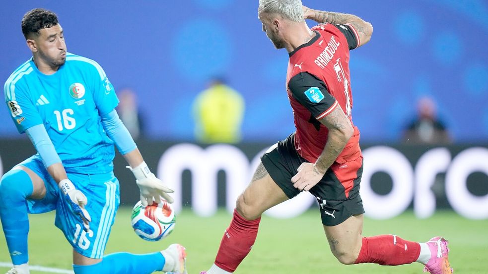 Marko Arnautovic brachte Österreich in der ersten Halbzeit in Führung. Foto: Charlie Riedel
