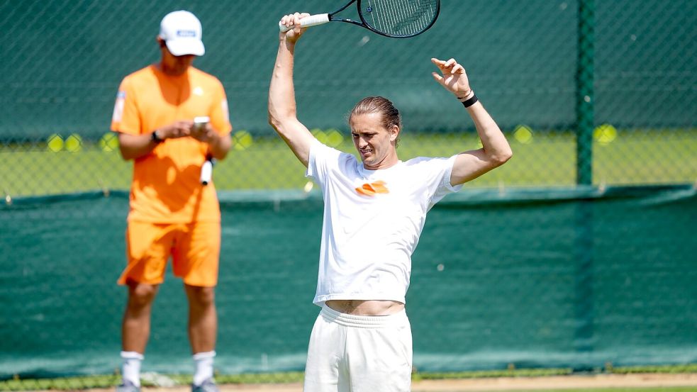 Alexander Zverev möchte endlich auch in Wimbledon weit kommen. Foto: Adam Davy