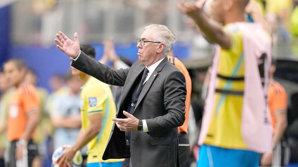 Trainer Ancelotti sprach seiner Mannschaft ein Lob aus - war aber nicht gänzlich zufrieden. Foto: Ashley Landis