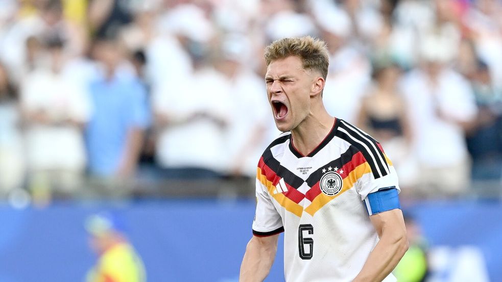 Wieder nur WM-Frust. Nach seinem Treffer im Elfmeterschießen ballte Joshua Kimmich noch die Fäuste. Foto: Federico Gambarini/dpa