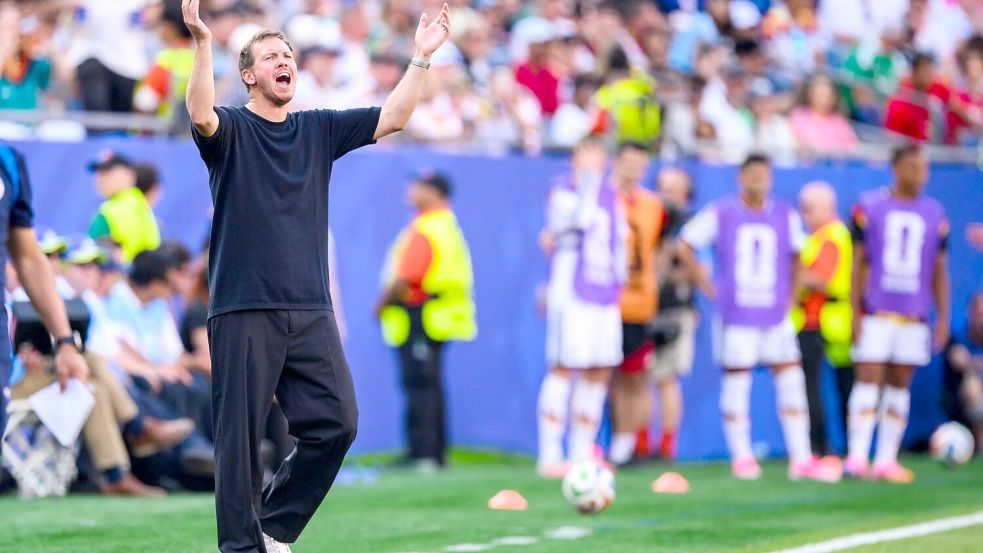 Gegen Paraguay konnte Nagelsmann das Spiel nicht in die entscheidende Richtung lenken,. Foto: Tom Weller