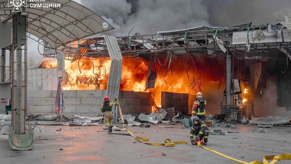 Russland verstärkt seine Luftangriffe auf ukrainische Tankstellen. (Archivbild) Foto: Ukrainian Emergency Service