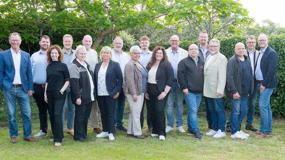 Die Kandidaten der CDU für die Wahl zum Gemeinderat in Ostrhauderfehn. Foto: CDU Ostrhauderfehn