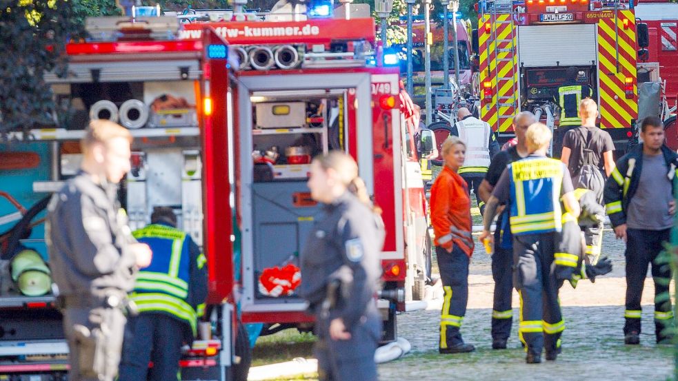 Es kam zu einem großen Rettungseinsatz. Foto: Jens Büttner
