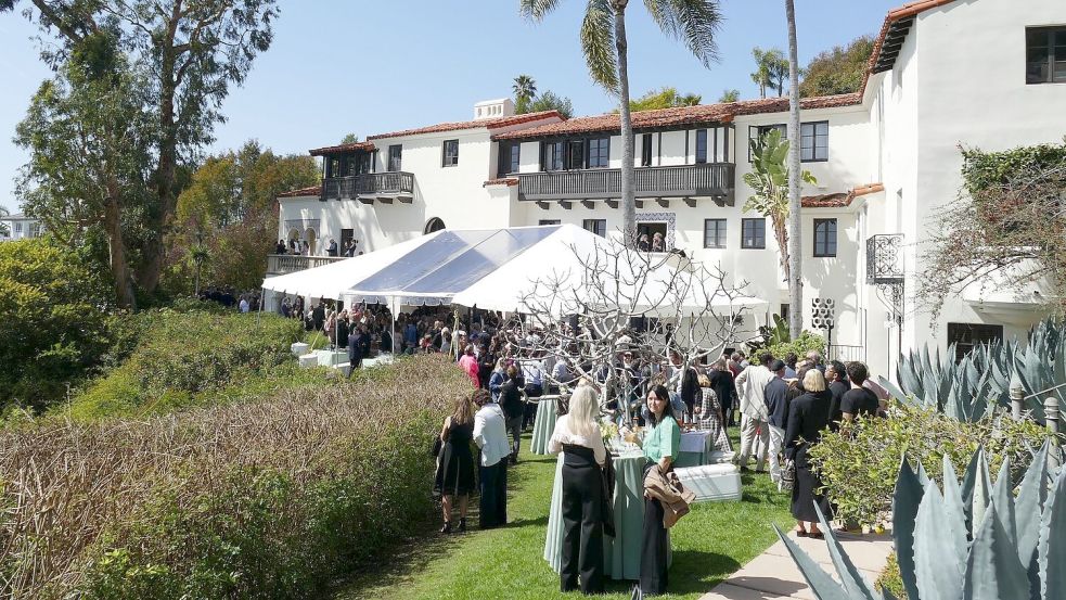 Die Villa Aurora vor den Bränden in Los Angeles. (Archivbild) Foto: Barbara Munker/dpa