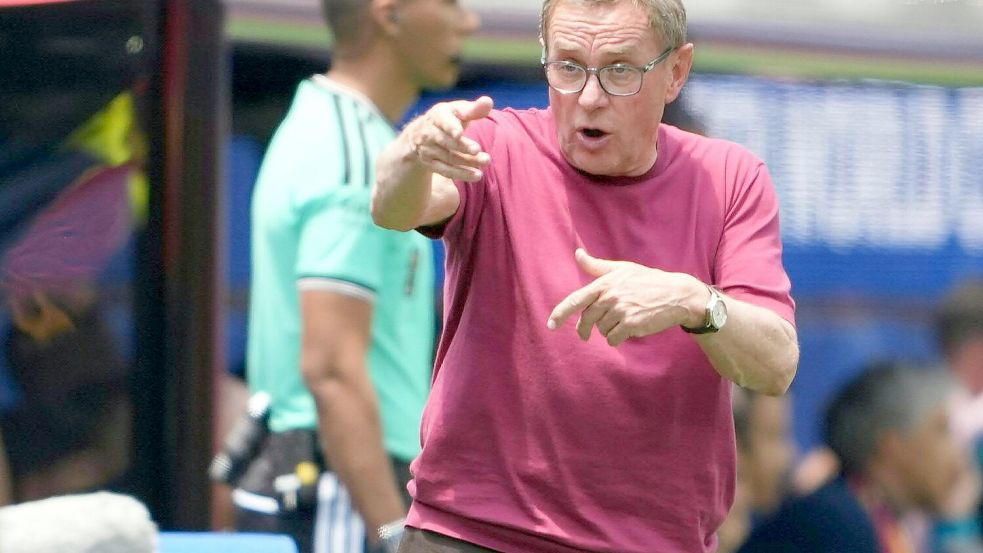 Der schwere Weg bei der WM war für die Auswahl von Ralf Rangnick vorgezeichnet. Foto: Georg Hochmuth