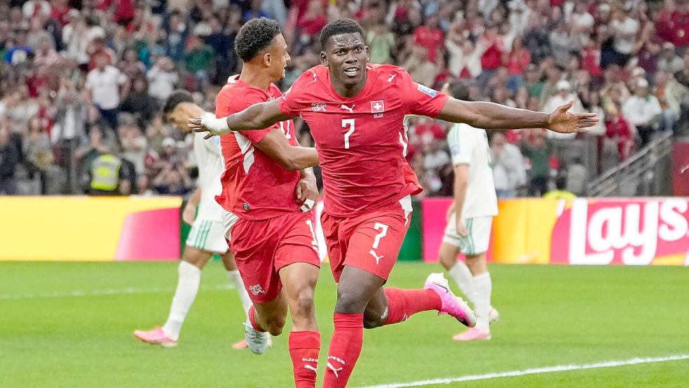 Die Schweiz durfte früh dank Embolo jubeln. Foto: Lindsey Wasson