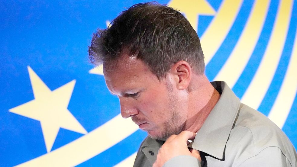 Wohl vor dem Ende als Bundestrainer nach etwas mehr als 1.000 Tagen: Julian Nagelsmann. (Archivbild) Foto: Martin Meissner