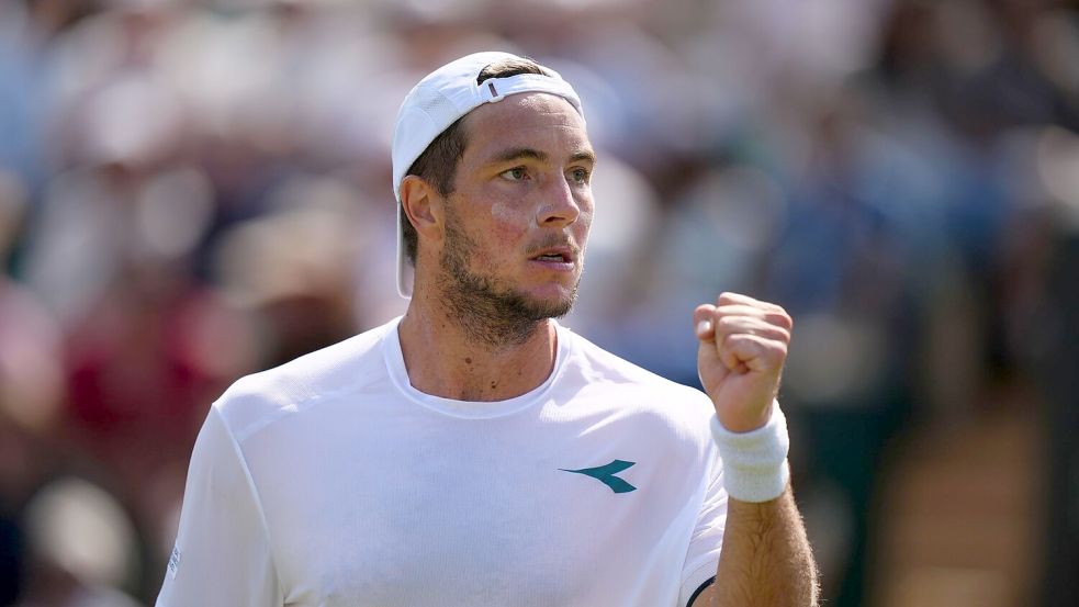 So gut wie nie in Wimbledon: Jan-Lennard Struff steht im Achtelfinale. Foto: Ben Whitley