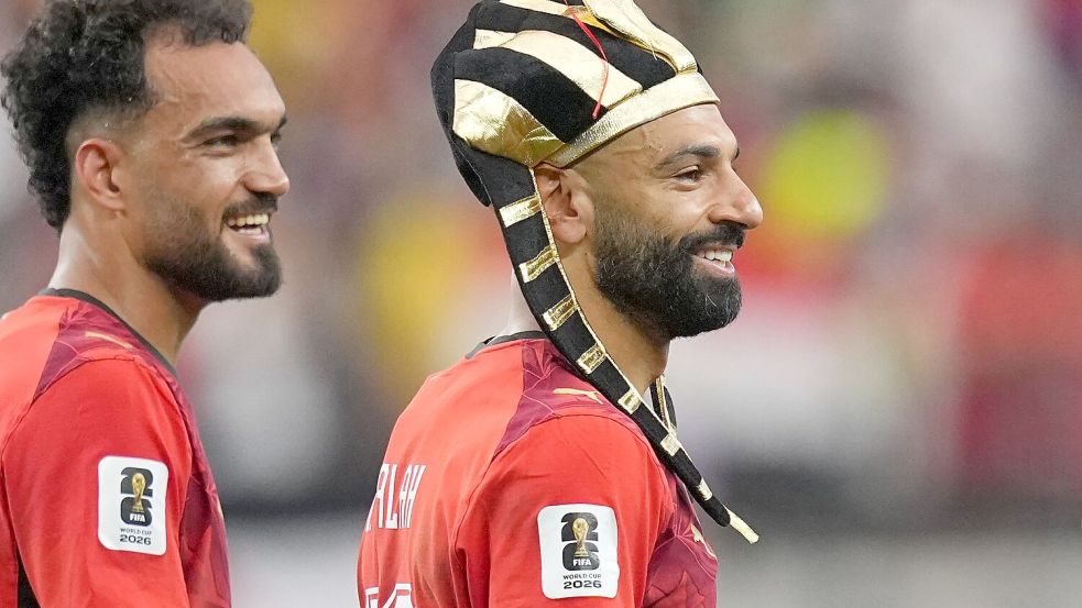 Mohamed Salah freut sich sehr auf das Achtelfinal-Duell mit Messi. Foto: Julio Cortez
