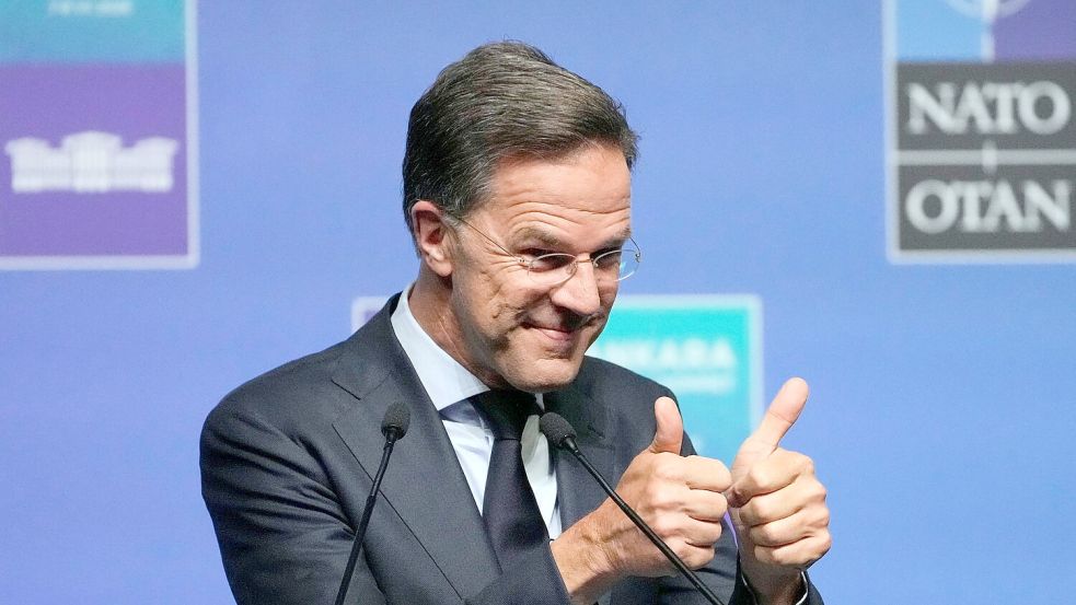 Nato-Generalsekretär Mark Rutte verbreitet vor dem Nato-Gipfel Optimismus. Foto: Hussein Malla